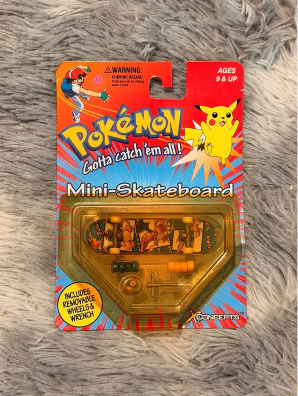 Vintage 1999 X-Concept Pokemon Mini Skateboard (Charizard)